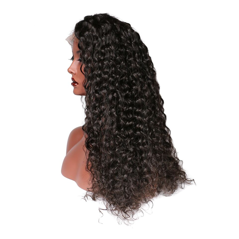 Black Curly Lace Front 100% Human Virgin hair