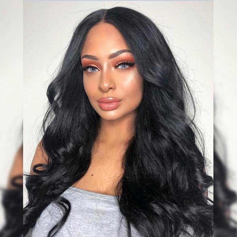 Natural Soft Black Wave Wig