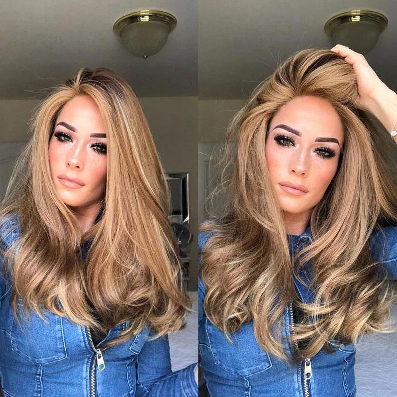 Ideal Wavy Long Blonde Wigs