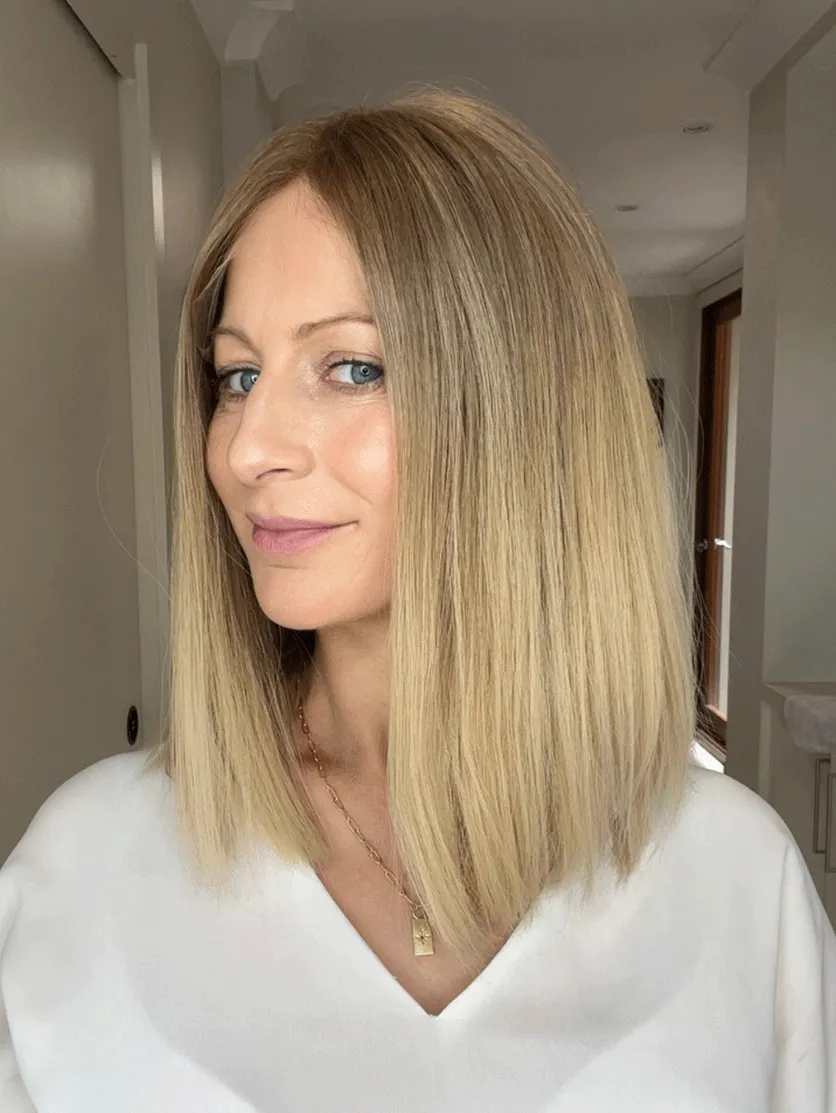 New Natural Blonde Medium Straight Hair